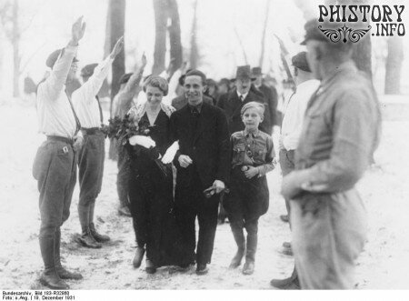 Свадьба Иозефа Геббельса и Магды Беренд. Берлин. Германия. 19 декабря 1931 года.